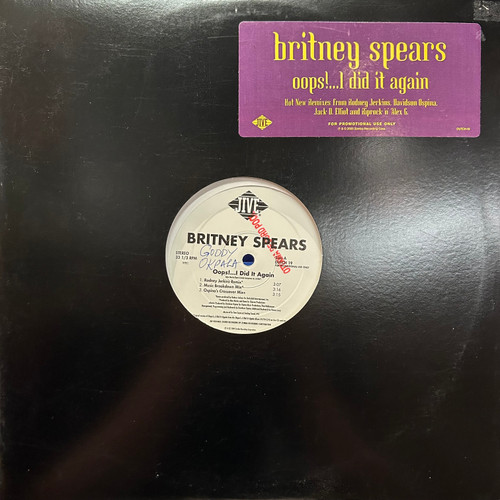 Britney Spears - Oops!...I Did It Again 12” (2000, promo, VG+/VG+) 