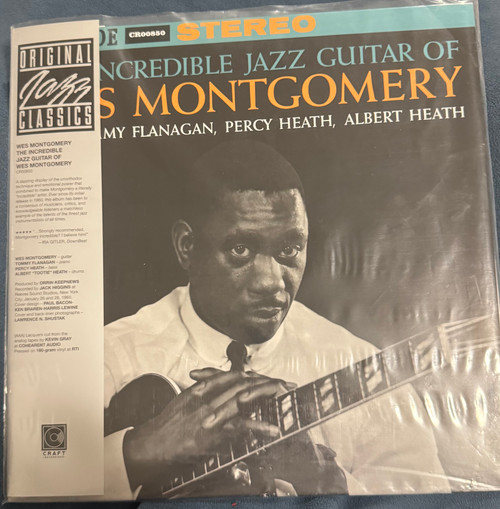 Wes Montgomery -The Incredible Jazz Guitar of (2025 Craft Pressing NM/NM)