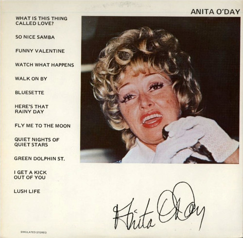 Anita O'Day – Anita and Rhythm Section (LP used US 1971 in simulated stereo VG+/VG+)