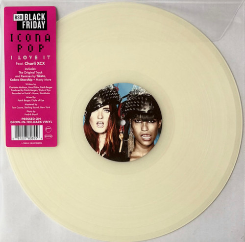Icona Pop Featuring Charli XCX - I Love It (2025 RSD Release, 12” Glow-In-The-Dark Vinyl)