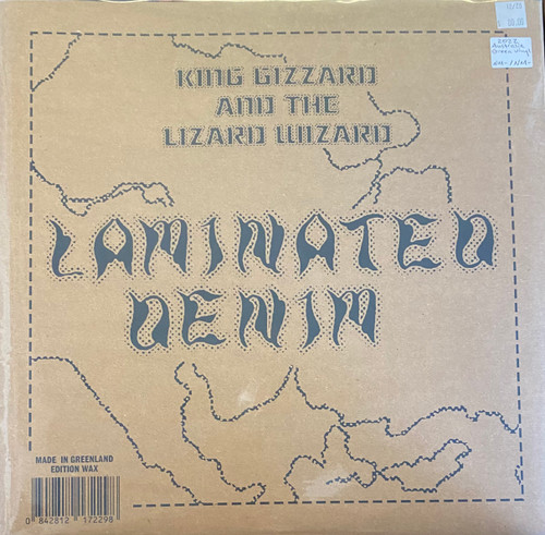King Gizzard and The Lizard Wizard — Laminated Denim (Australia 2022, Green Vinyl, NM-/NM-)