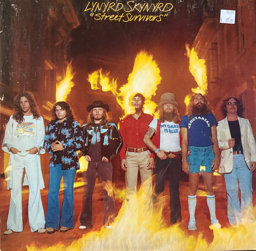 Lynyrd Skynyrd - Street Survivors (1977 1st Canadian Pressing, With insert, Recalled cover, VG+/VG)
