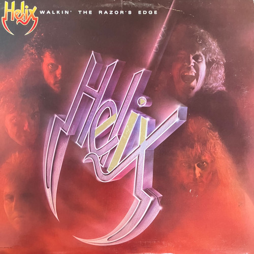 Helix – Walkin' The Razor's Edge  (VG+/VG) (1984, CAN)