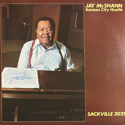 Jay McShann - Kansas City Hustle (1978, signed, EX/VG+)