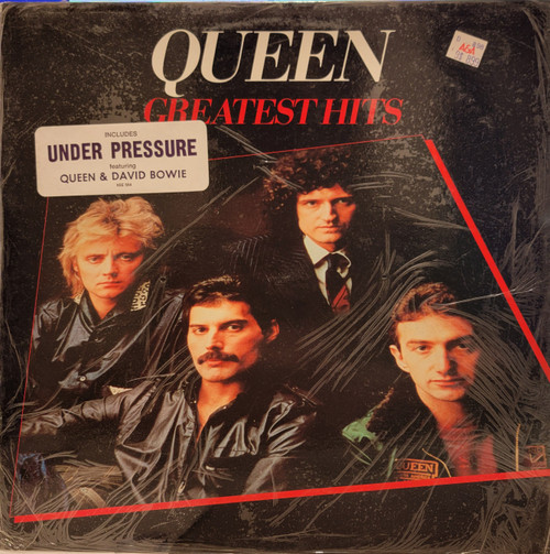Queen – Greatest Hits (LP used Canada 1981 in open shrink with hype and price stickers VG+/VG+)