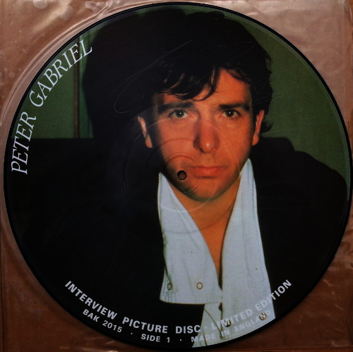Peter Gabriel – Limited Edition Interview Picture Disc (LP double sided interview picture disc UK 1987 unofficial VG+/VG+)