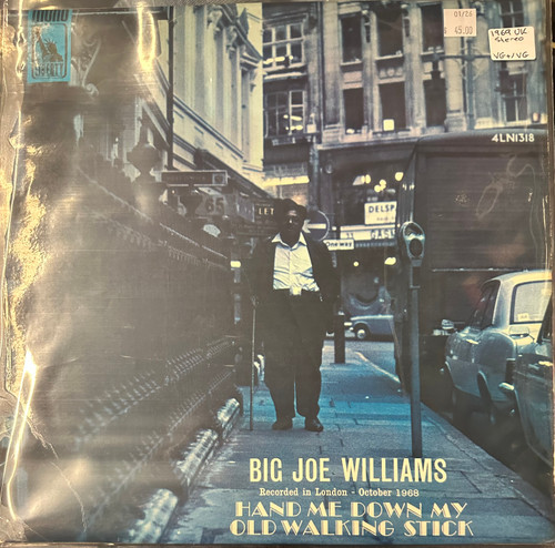 Big Joe Williams - Hand Me Down My Old Walking Stick (1969 UK, Stereo, VG+/VG)
