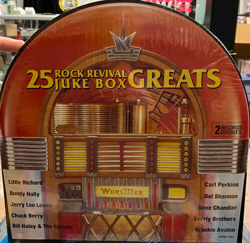 Various — 25 Rock Revival Juke Box Greats Volume 1-4 (Canada 1988, sealed)