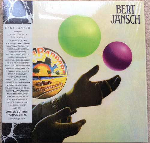 Bert Jansch  - Santa Barbara Honeymoon (2018 Sealed Purple vinyl)