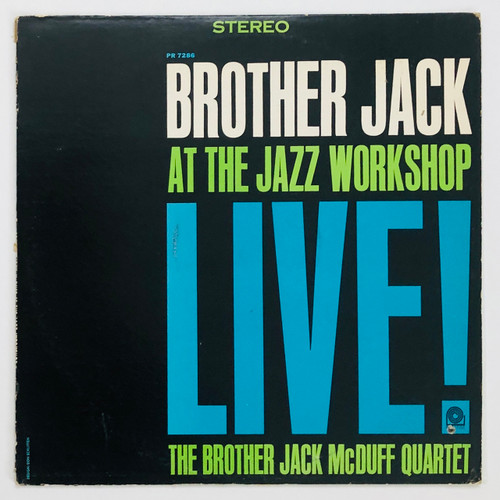 The Brother Jack McDuff Quartet – Brother Jack At The Jazz Workshop Live! (EX / VG)