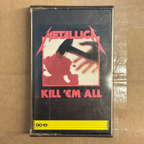 Metallica - Kill 'Em All CASSETTE (1984, VG+/VG+)    