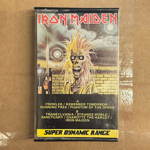 Iron Maiden - self-titled CASSETTE (1980, VG+/VG+)  