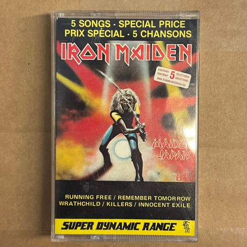 Iron Maiden - Maiden Japan CASSETTE (1982, NM/NM) 