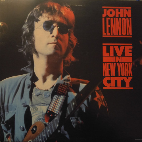 John Lennon – Live In New York City (LP used Canada 1986 in open shrink w/ sales receipt NM-/VG+)