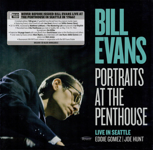 Bill Evans – Portraits At The Penthouse Live In Seattle (LP used US 2025 limited numbered 180 gm vinyl edition in gatefold jacket from Resonance Records NM-/NM-)
