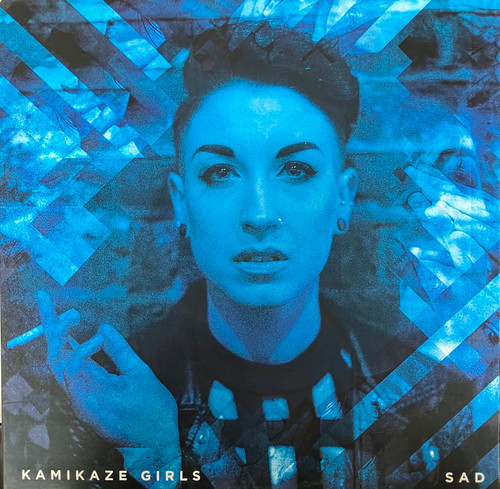 Kamikaze Girls - Sad (NM/EX) (2016, EU) - Clear w/ Black & Blue Splatter Vinyl