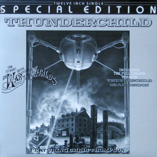 Jeff Wayne – Thunderchild (2 track 12 inch EP used Canada 1978 on gold and black marbled vinyl VG+/VG+)