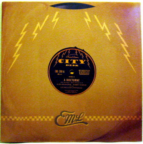 Allen Ravenstine  - Robert Wheeler - City Desk - Nocturne / A Morning Mood (2013 EX/EX)