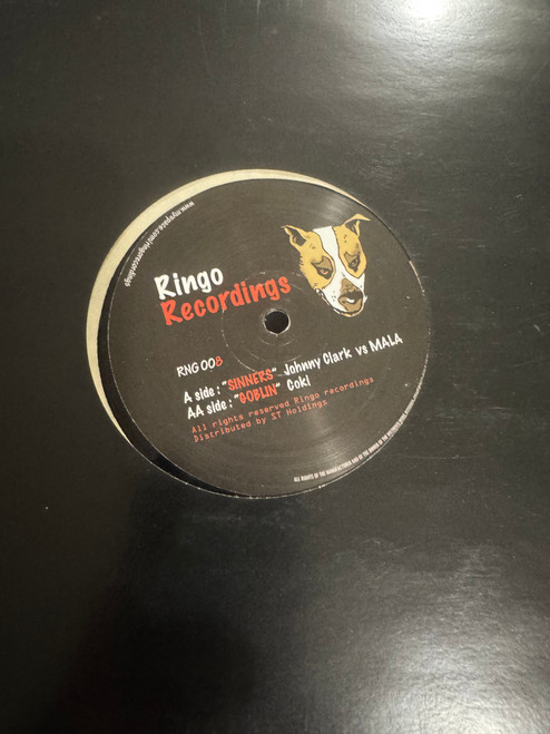 Johnny Clark vs Mala - Sinners / Coki - Goblin Ringo Records RNG008 12" DUBSTEP