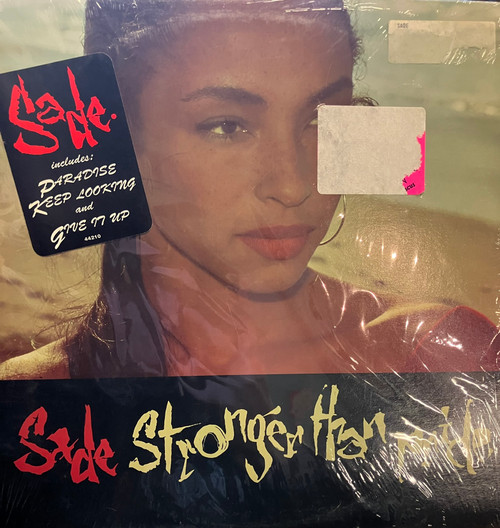 Sade — Stronger Than Pride (In-Shrink, EX/EX) (CAN, 1988) - With hype sticker & original inner sleeve 