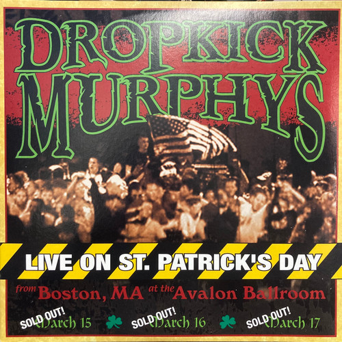 Dropkick Murphys - Live On St. Patrick's Day (2002 US, 2xLP, Gatefold, with printed inners, EX/NM-