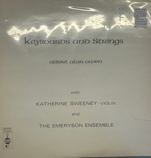 Albert Alan Owen - Keyboards and Strings (1979 UK, Tear in Cover, VG+/G+)
