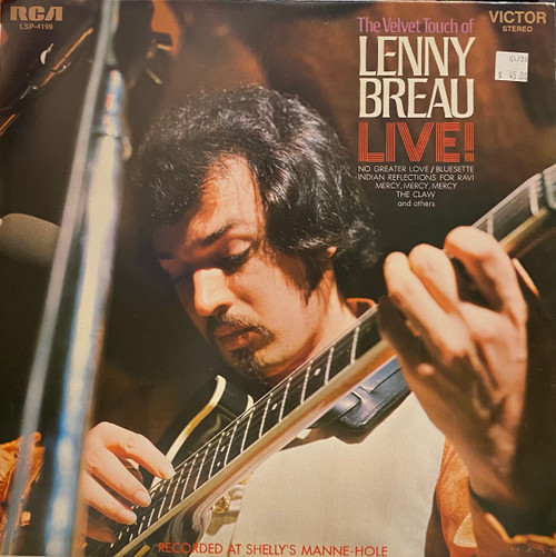 Lenny Breau — The Velvet Touch Of Lenny Breau - Live! (Canada 1974 Reissue, EX/VG+)