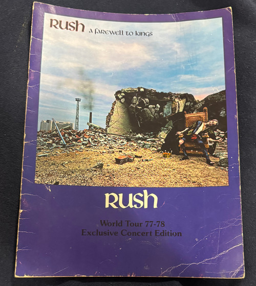 Rush A Farewell to Kings 1977-1978 Tour  Program 