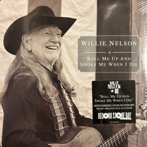 Willie Nelson - Roll Me Up And Smoke Me When I Die 7” (2013, colour vinyl, sealed)
