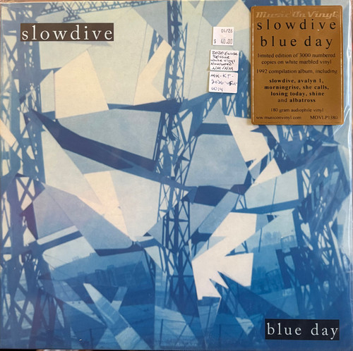 Slowdive - Blue Day (2020 Europe, Reissue, White vinyl, Numbered, NM/NM)