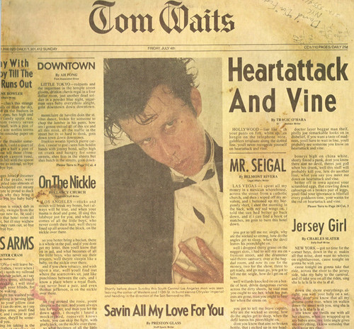 Tom Waits – Heartattack And Vine (LP used Canada reissue VG+/VG+)