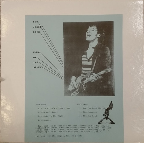 Bruce Springsteen – King Of The Alley The Jersey Devil (LP used US unofficial release live bootleg of various tracks from 1973-1974 on red vinyl VG+/VG+)