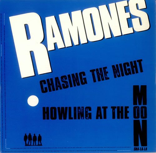 Ramones – Chasing The Night / Howling At The Moon Sha-La-La (4 track 12 inch EP used UK 1985 VG+/VG+)