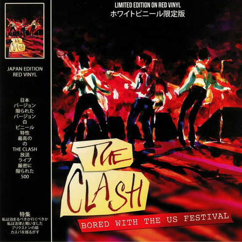 The Clash – Bored With The US Festival (LP NEW SEALED Europe 2013 unofficial releaselive bootleg from San Bernardino 1983 on red vinyl)