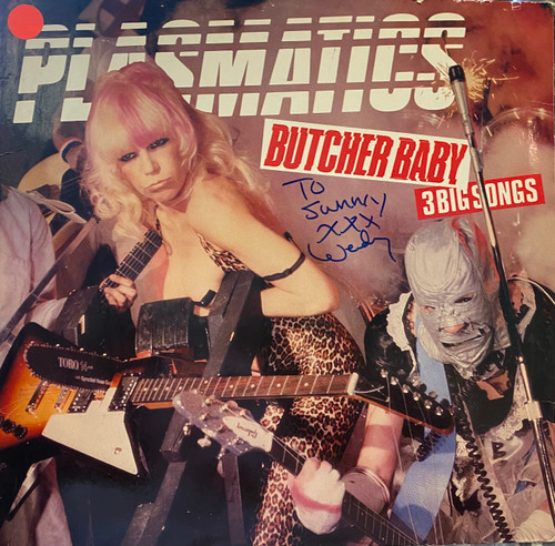 Plasmatics — Butcher Baby (UK 1980 12” Single, SIGNED, VG+/VG+)