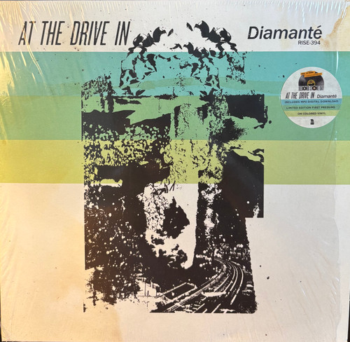 At The Drive In - Diamanté (2017 US, 10” 45RPM, RSD release, Black/Doublemint vinyl, In open shrink, NM/NM - RARE)