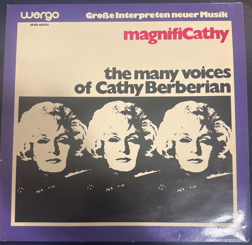 Cathy Berberian magnificathy - the many voices of … (1971 German Wergo EX/VG)