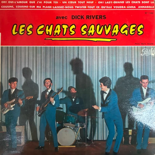 Les Chats Sauvages & Dick Rivers - Les Chats Sauvages Avec Dick Rivers (1962 France, 10” EX/VG+)