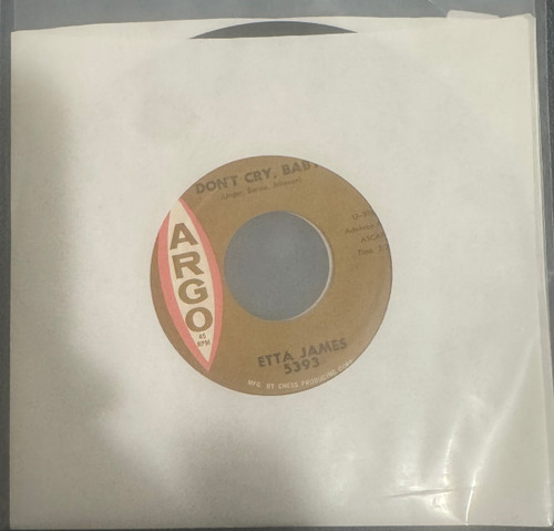 Etta James -  Don’t Cry Baby / Sunday Kind of Love (1961 7” VG+/Generic)