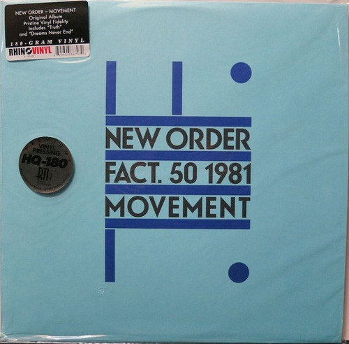New Order – Movement (LP NEW SEALED US 2009 reissue on 180 gm vinyl)