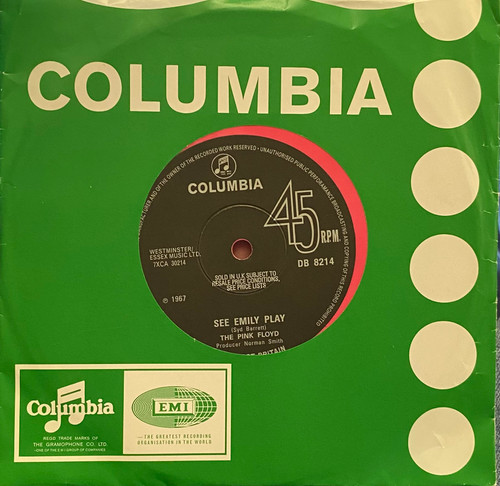 Pink Floyd — See Emily Play (2013 RSD 7” Reissue, Pink Vinyl, NM/EX)