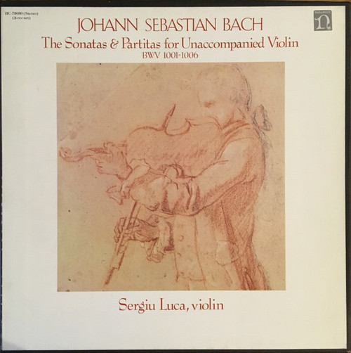 Johann Sebastian Bach, Sergiu Luca – The Sonatas & Partitas For Unaccompanied Violin, BWV 1001-1006 (3LP box set used US 1977 VG-/VG-)