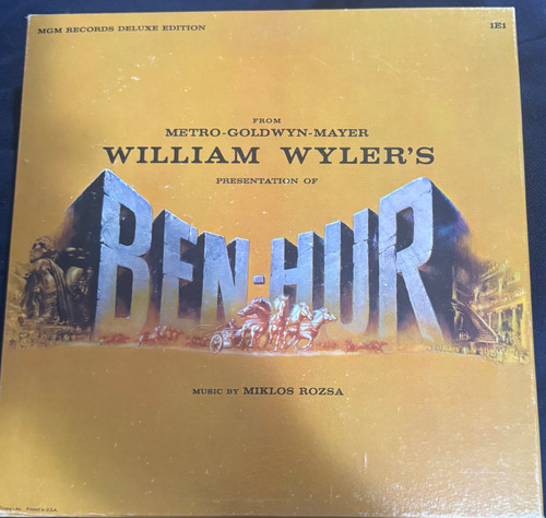 Ben-Hur -  Music by Miklos Rozsa Boxset with Hard over Book (1959 VG+/VG)