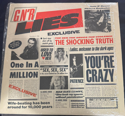 Guns N' Roses GN’R Lies (1988 Club Edition - Uncensored Cover -Inner NM/NM)