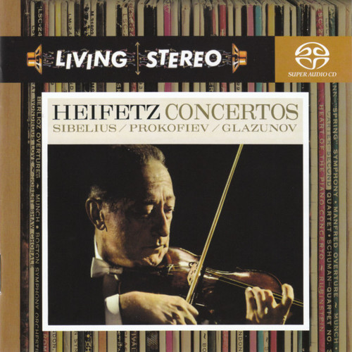 Heifetz / Sibelius, Prokofiev, Glazunov – Concertos (SACD Hybrid multichannel used US compilation reissue NM-/NM-)