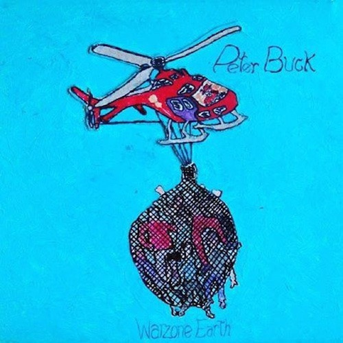 Peter Buck – Warzone Earth (LP used US 2015 helicopter cover with four page insert VG+/VG+)