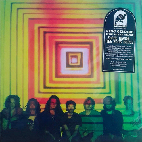King Gizzard & The Lizard Wizard — Float Along - Fill Your Lungs (2018, Yellow Vinyl, NM/NM)