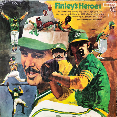 Monte Moore, Curt Gowdy  Jim Simpson  – Finley's Heroes  (LP used US VG+/VG+)