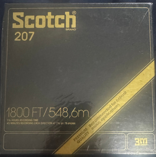 Scotch 207 Premium Quality Recording Tape - SEALED - 1800ft 7” Reel