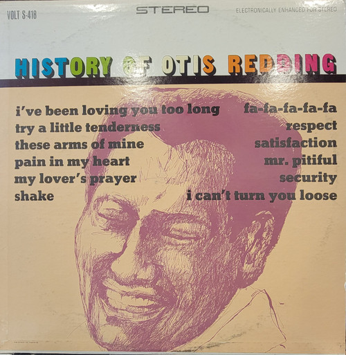 Otis Redding – History Of Otis Redding (LP used Canada 1967...minor ring wear VG+/VG+)